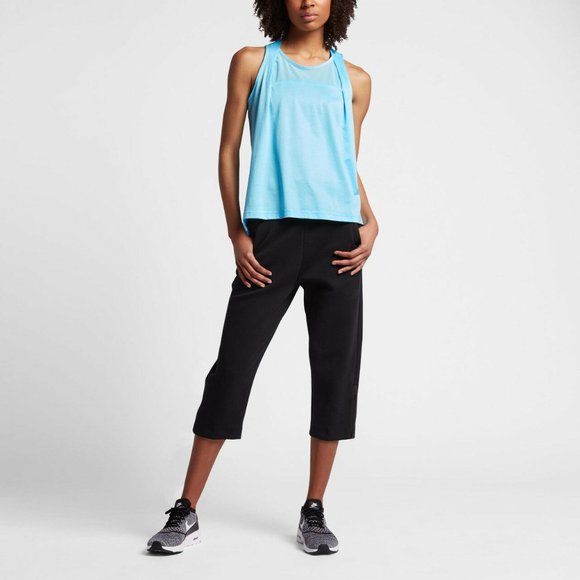 NIKE 833454 Bonded Tank Sleeveless Breathable Blue - Picture 2 of 5